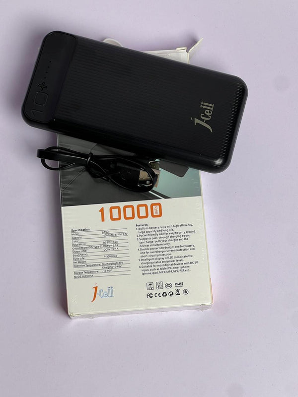J-Cell 10000mAh Power Bank